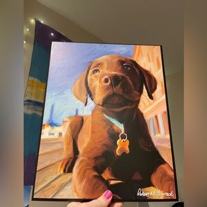 Gus Brown #2 Chocolate Lab Wall Decor By Robert McClintock